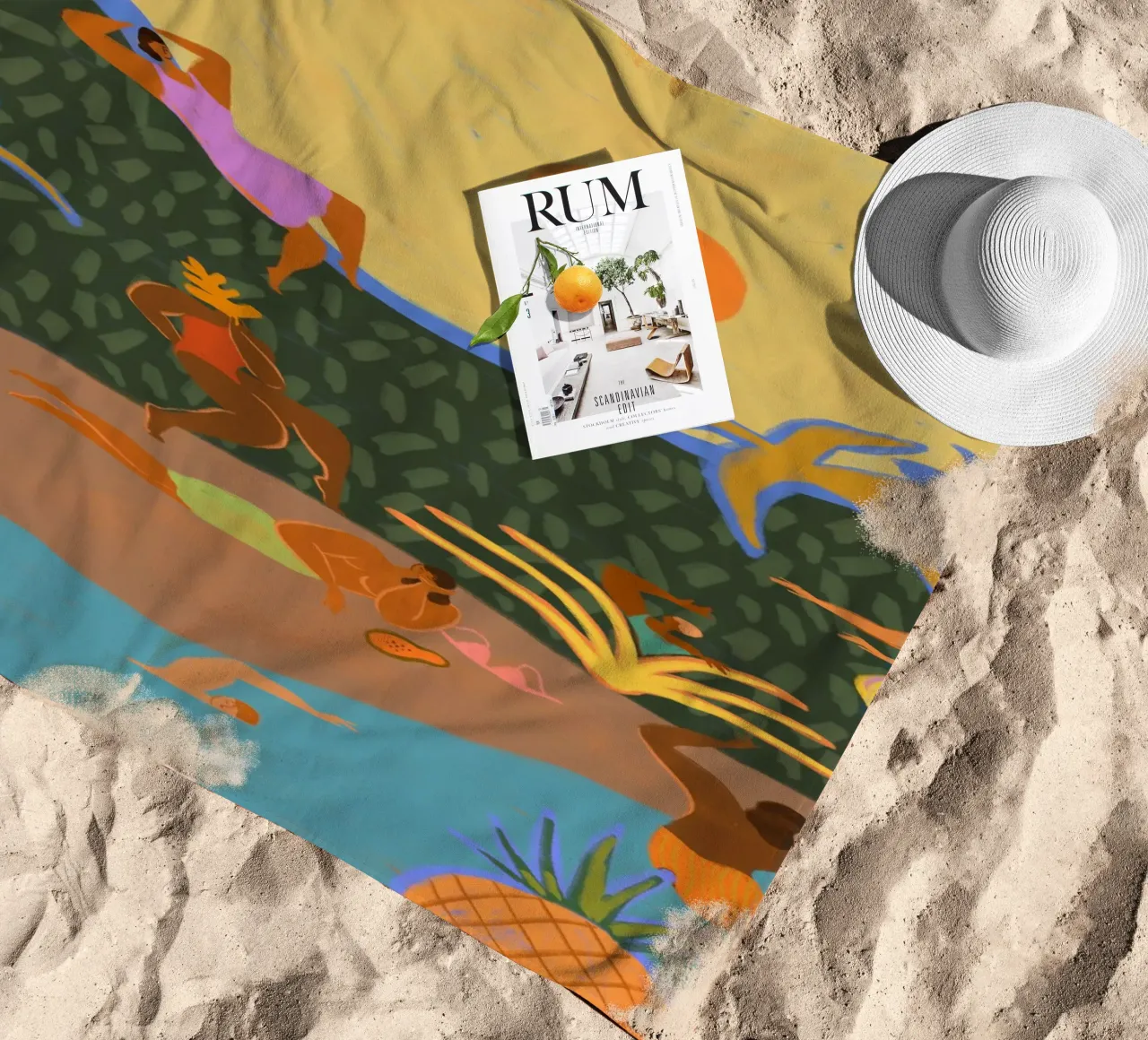 Summer Paradise beach towel by Arty Guava