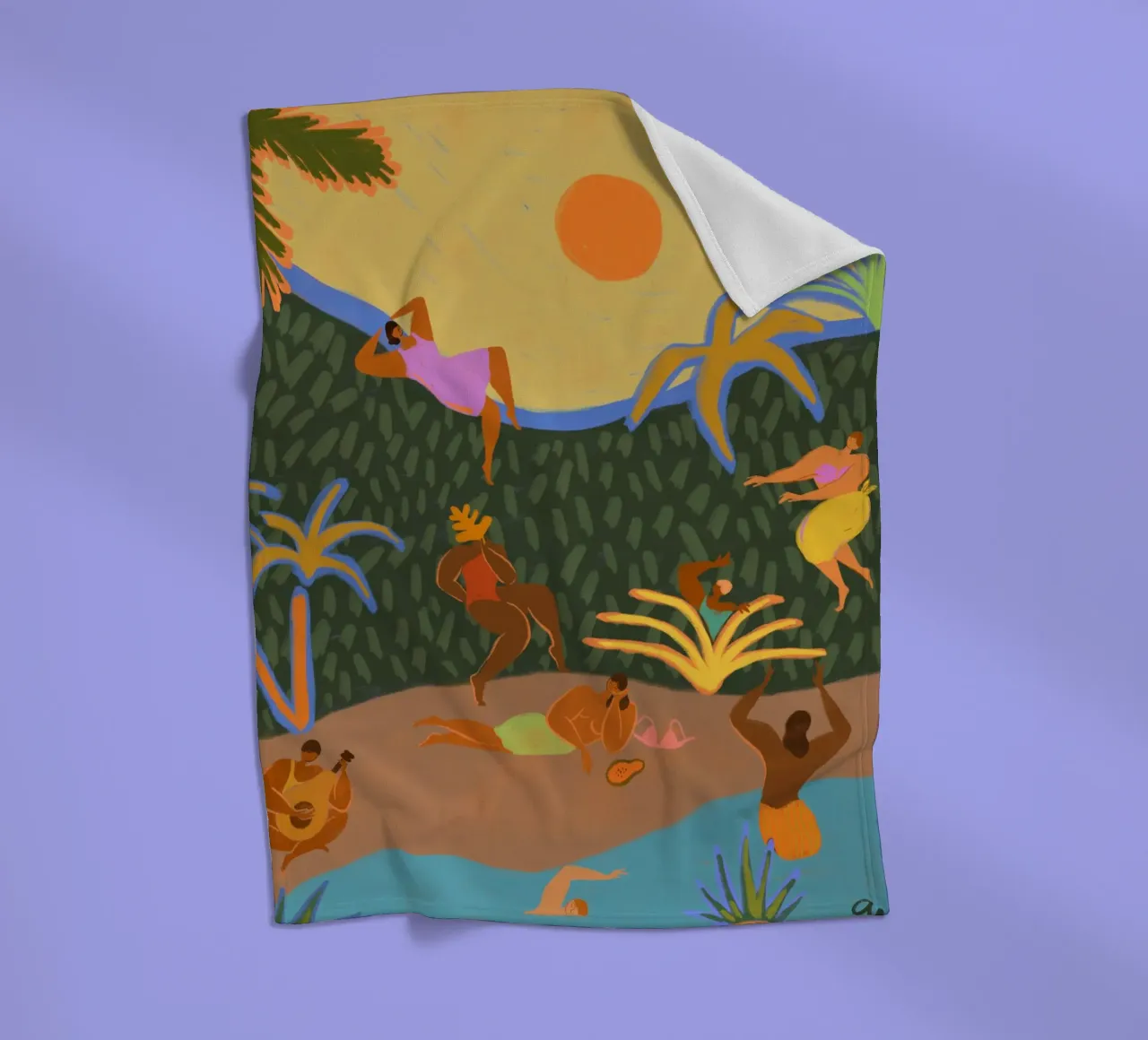 Summer Paradise coperta in pile da Arty Guava