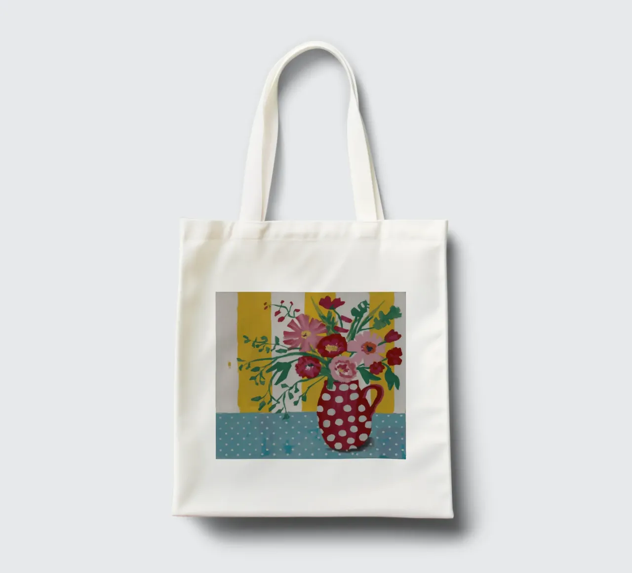Collage de flores acolchadas tote bag de Fable Tempa