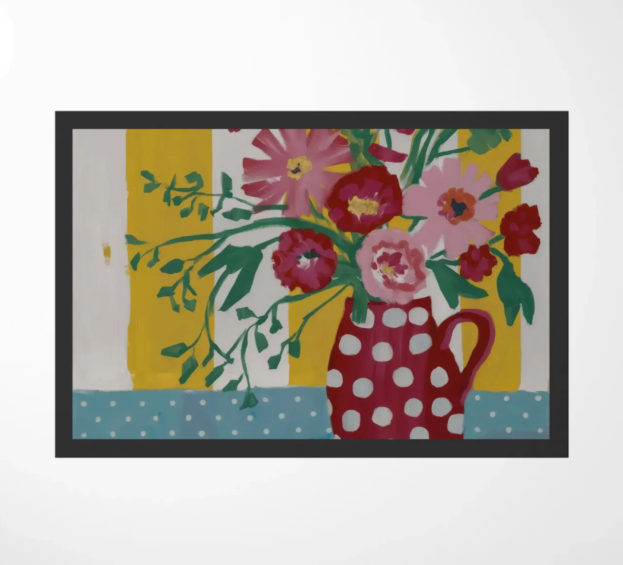 Collage di fiori trapuntati zerbino da Fable Tempa