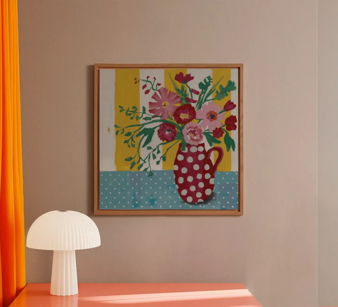 Collage di fiori trapuntati alluminio dibond da Fable Tempa