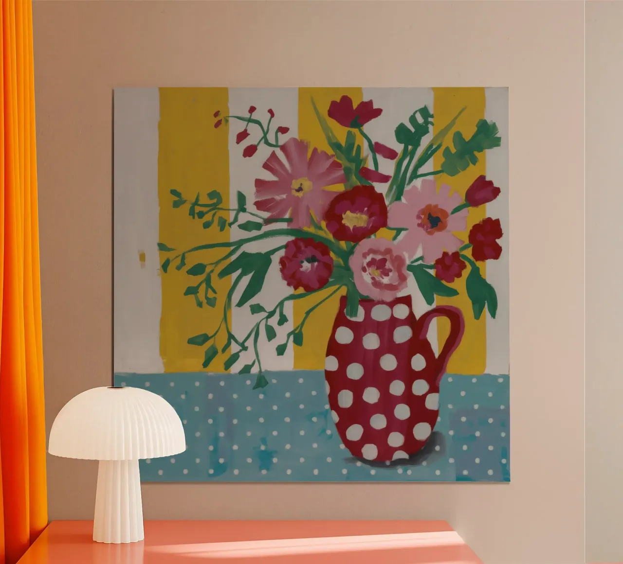 Collage di fiori trapuntati poster con telaio in plastica da Fable Tempa