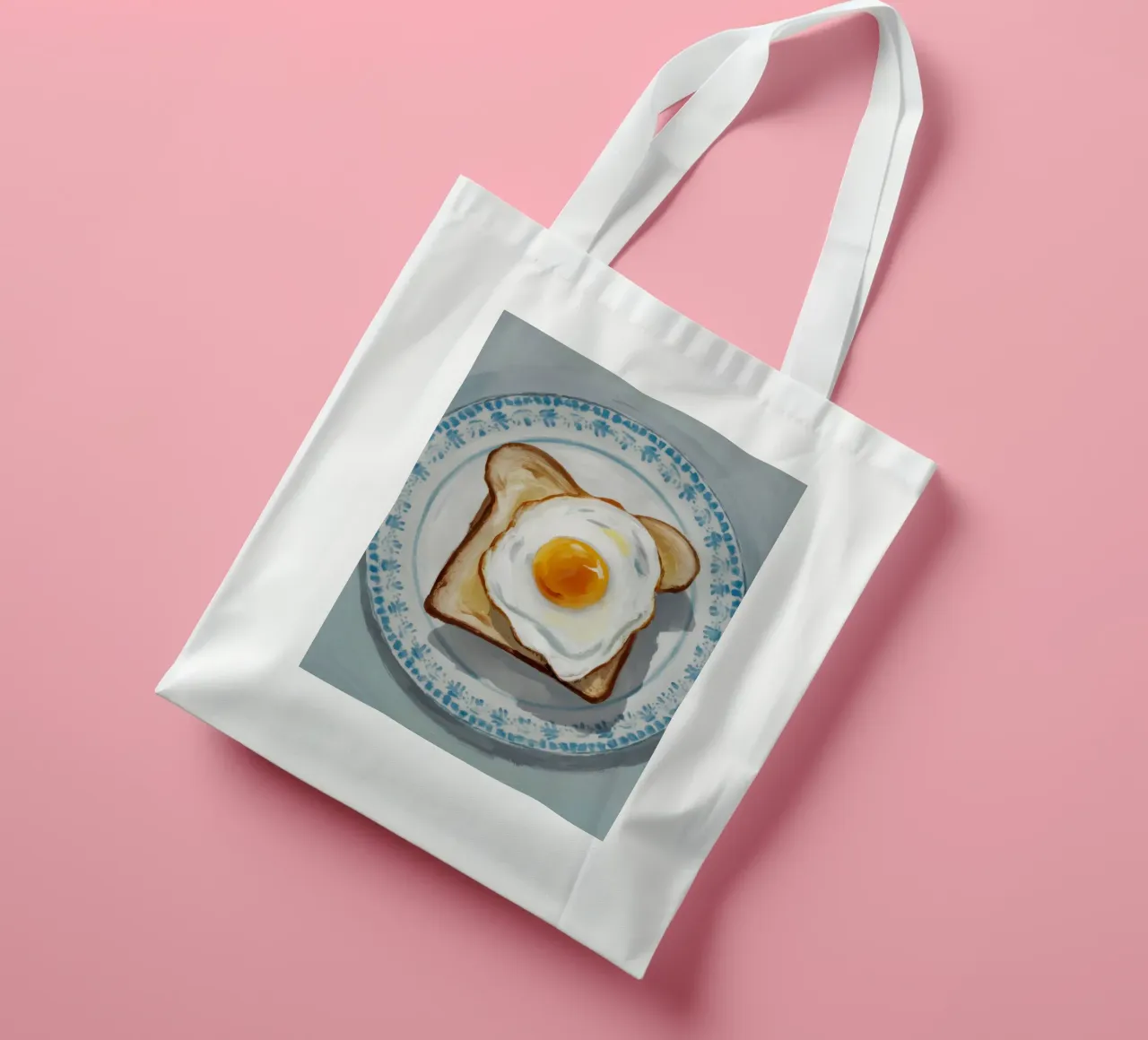 Assiette d'œufs sur toast tote bag de Tiga Bersama