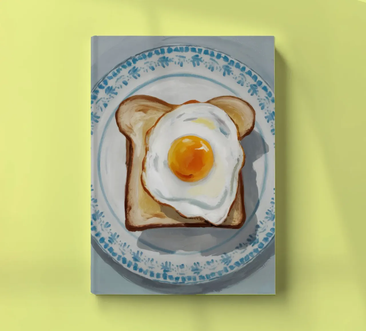 Egg on Toast Plate notebook by Tiga Bersama