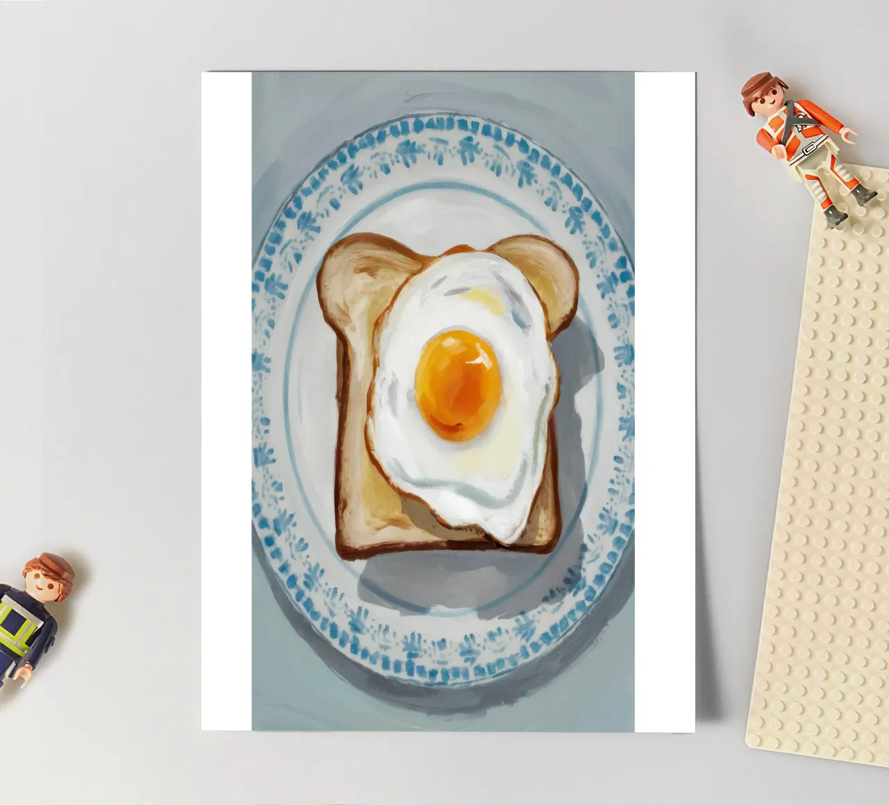 Egg on Toast Plate sticker sheet by Tiga Bersama