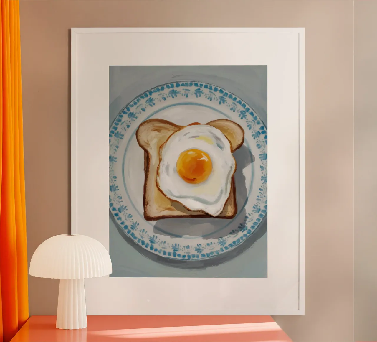 Ei auf Toastteller Hahnemühle von Tiga Bersama
