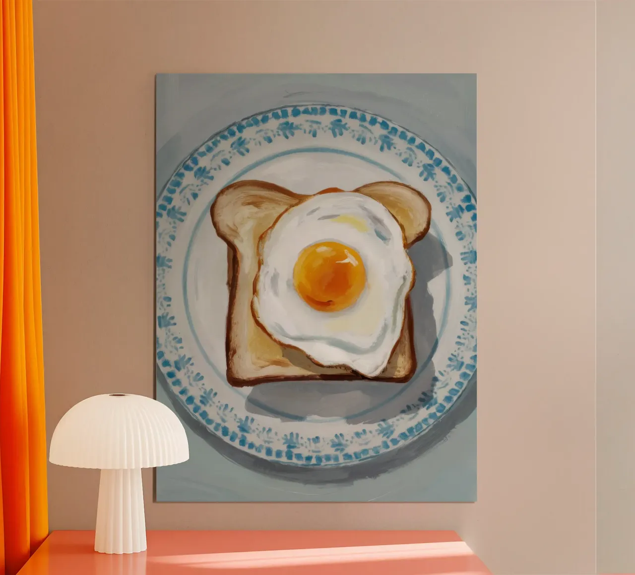 Ei auf Toastteller Hahnemühle von Tiga Bersama