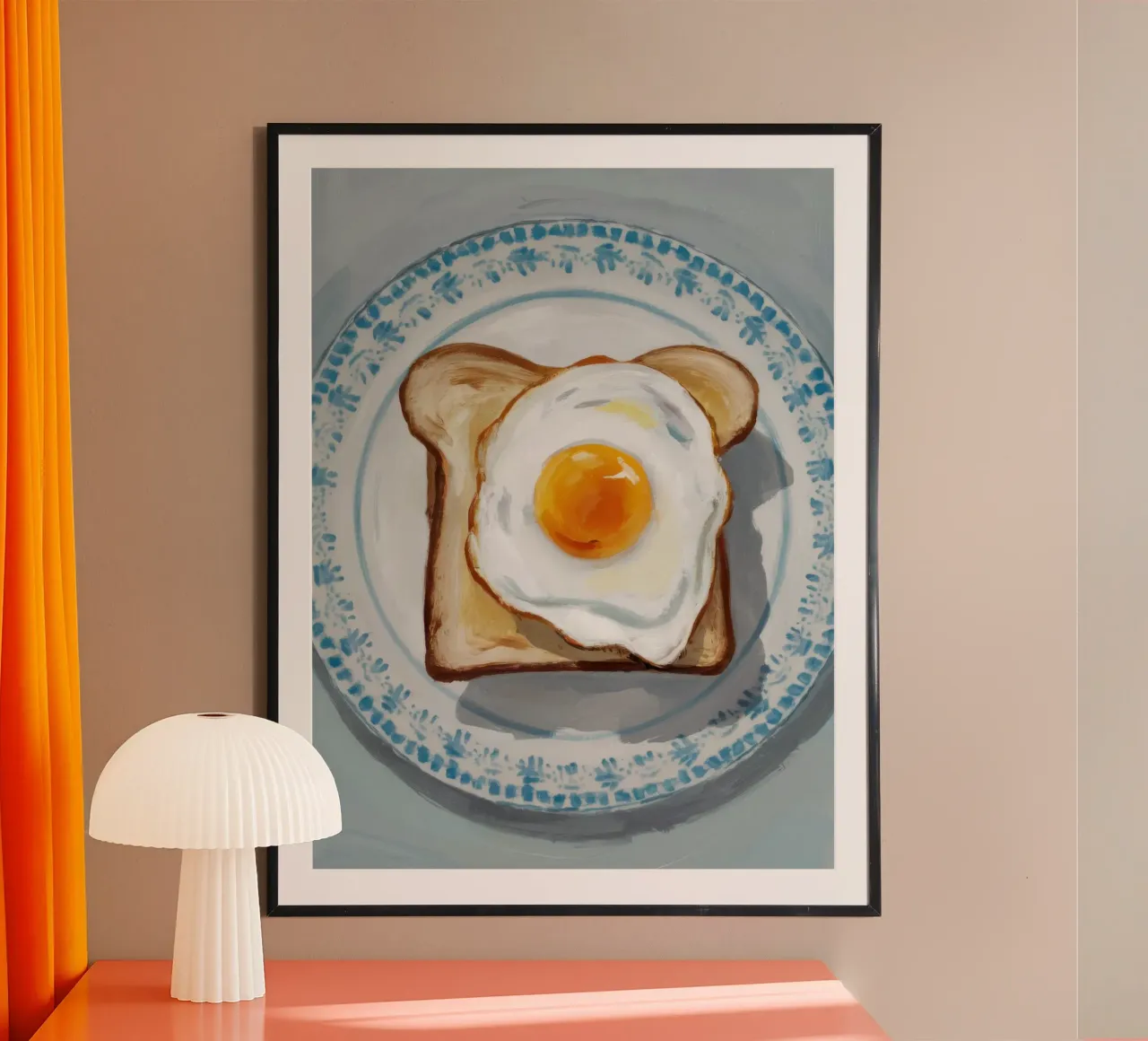 Ei auf Toastteller Hahnemühle von Tiga Bersama