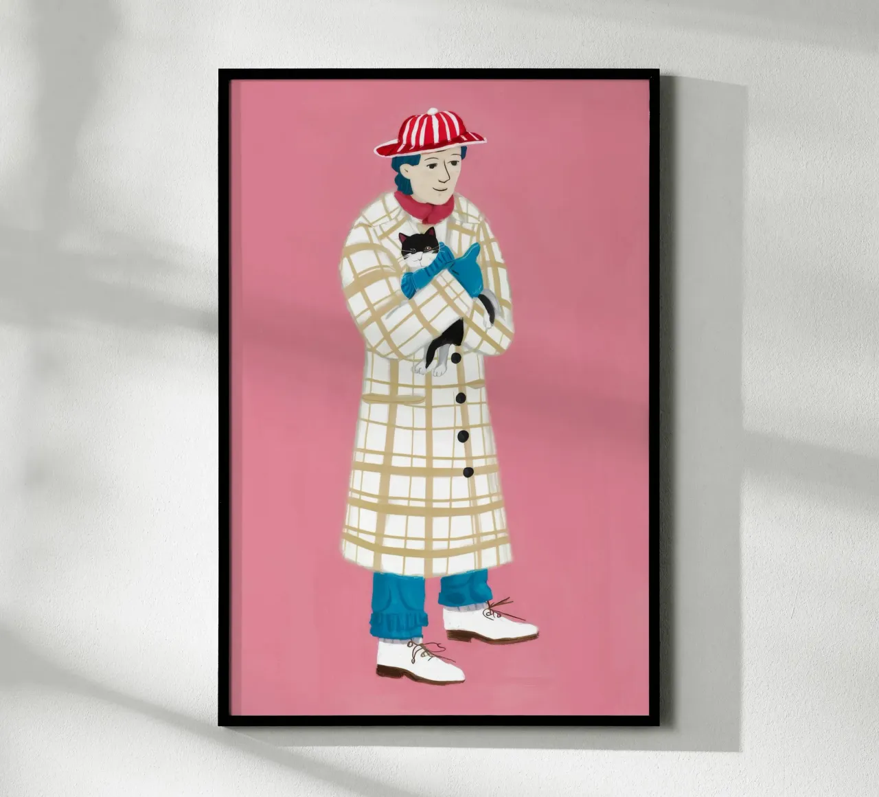 Detective in rosa poster con telaio in plastica da Tiga Bersama
