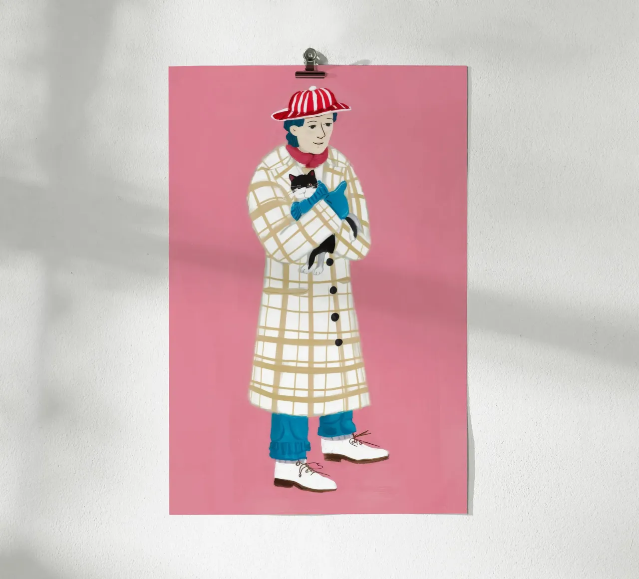 Detective in rosa poster con telaio in plastica da Tiga Bersama