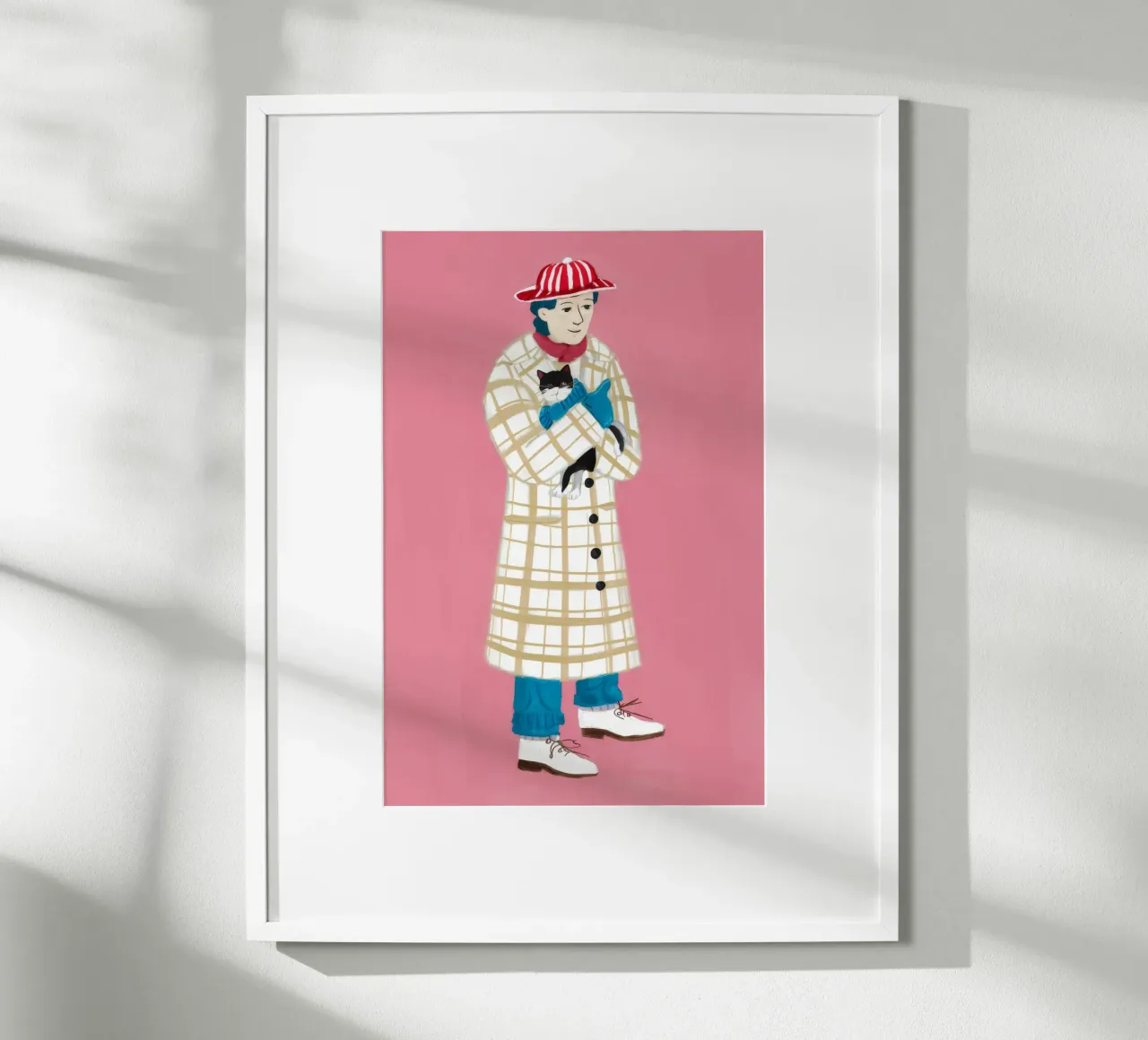 Detective in rosa poster con telaio in plastica da Tiga Bersama
