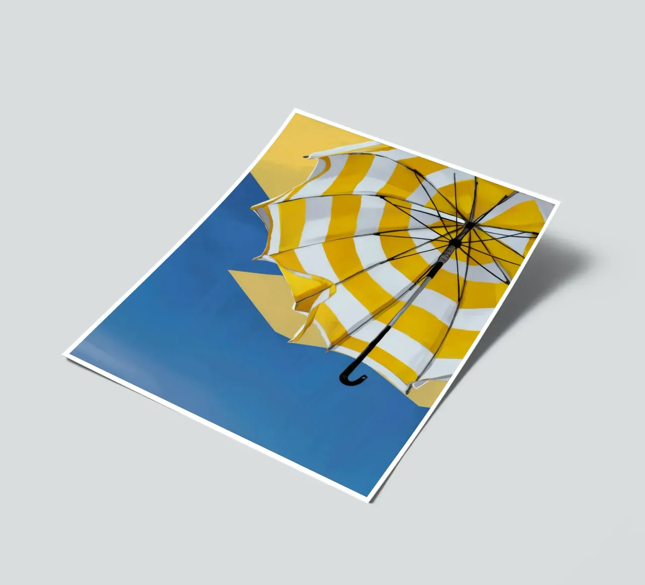 Parapluie jaune Pluie planche autocollant de Tiga Bersama
