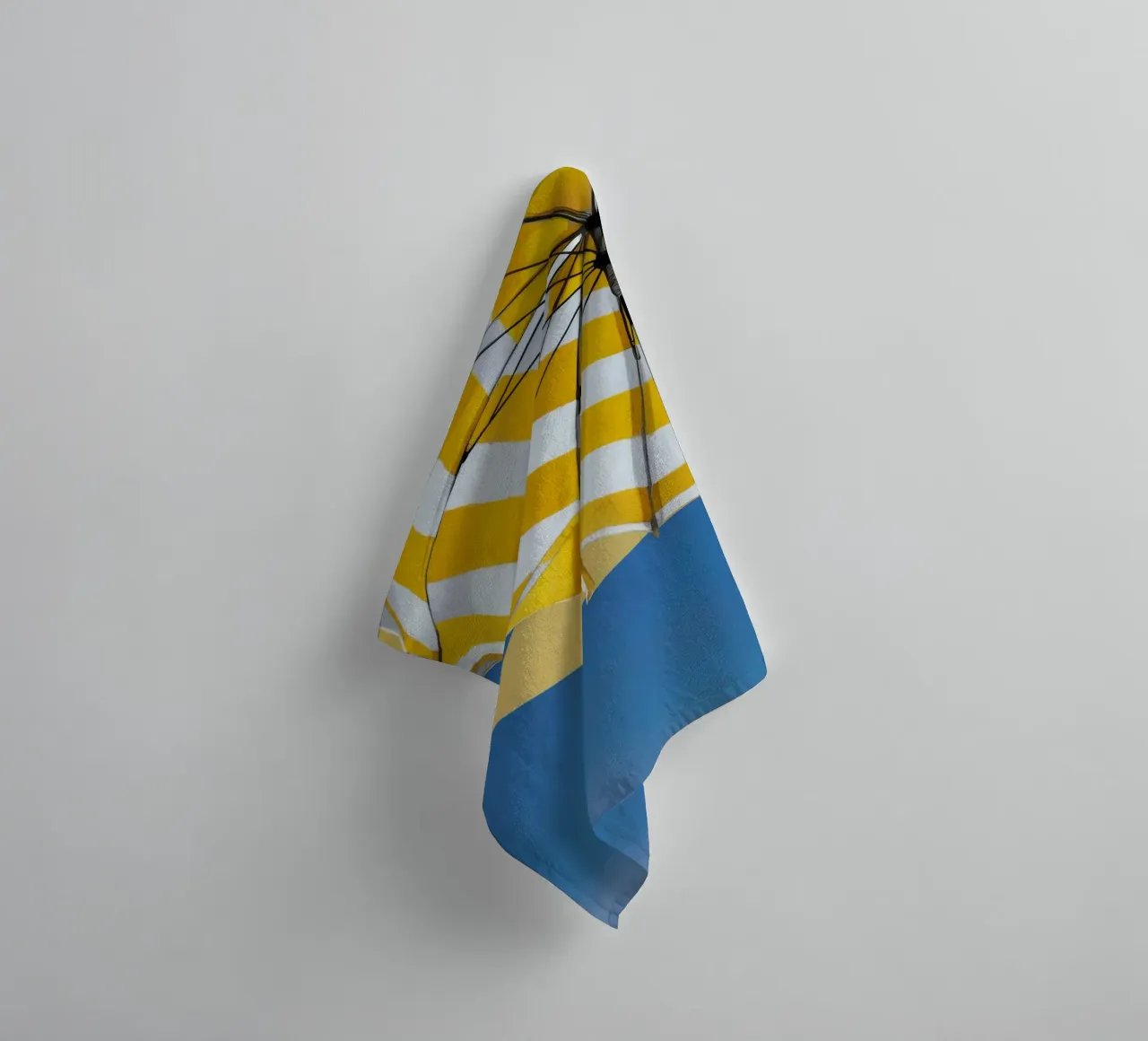 Parapluie jaune Pluie serviette de bain de Tiga Bersama