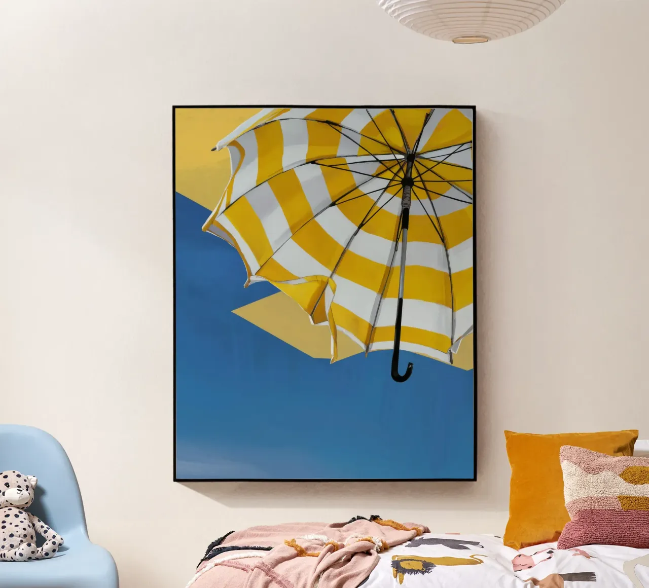 Parapluie jaune Pluie plexiglas de Tiga Bersama
