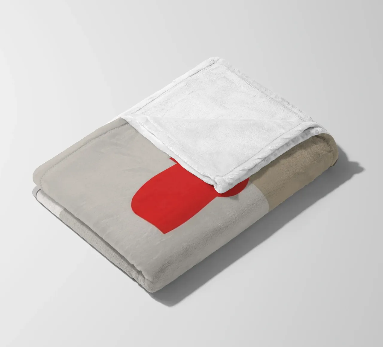 Lampada rossa minimalista coperta in pile da Tiga Bersama