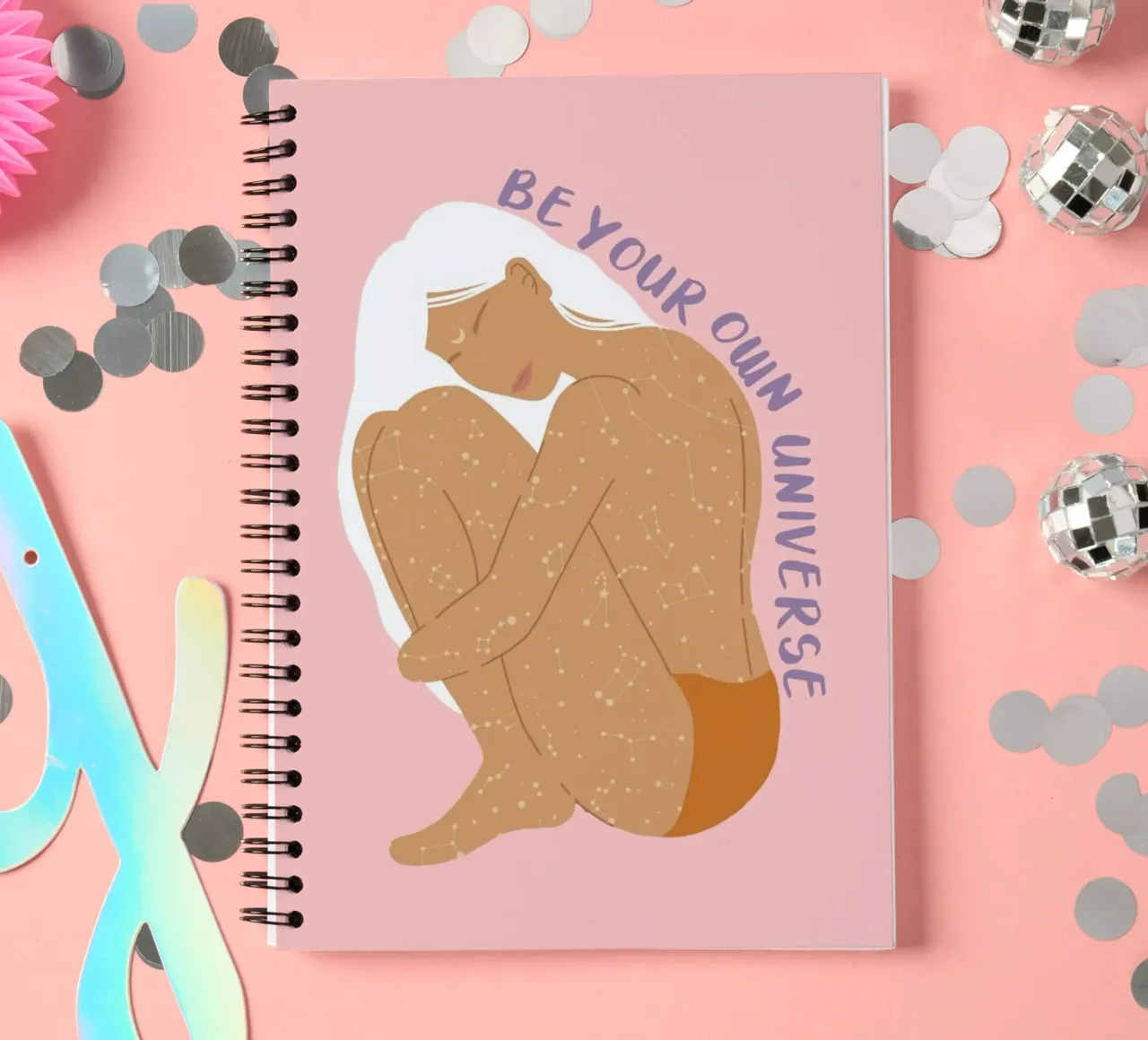 Be Your Own Universe spiral notebook by cafelab