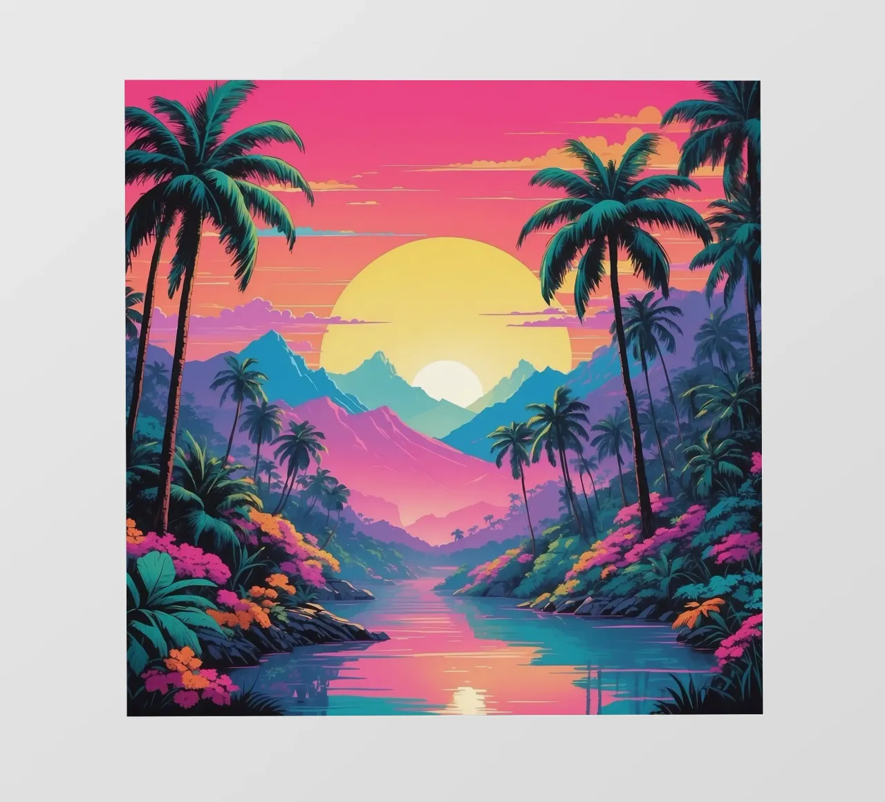 sunset in the forest photo wallpaper by van hellen
