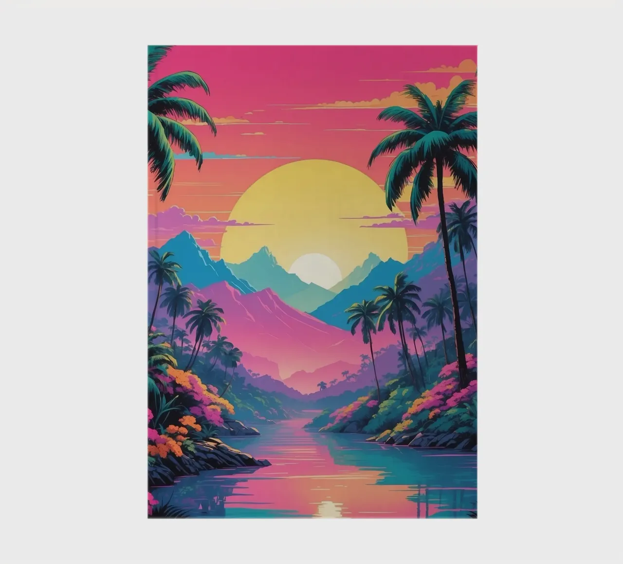 sunset in the forest notebook by van hellen