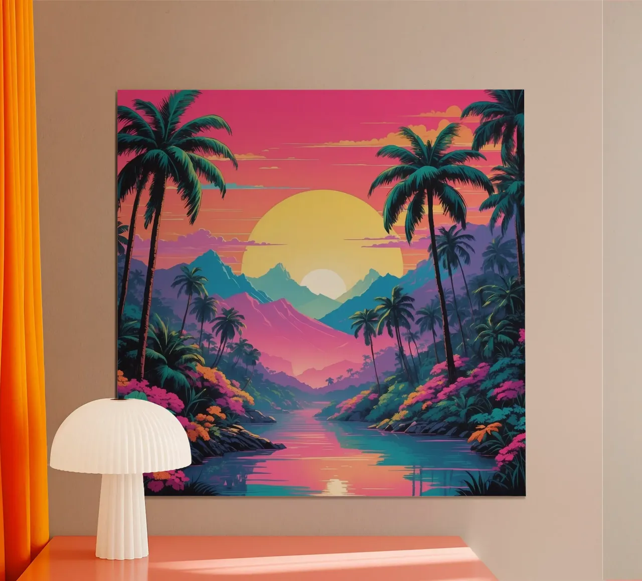 sunset in the forest hahnemühle by van hellen