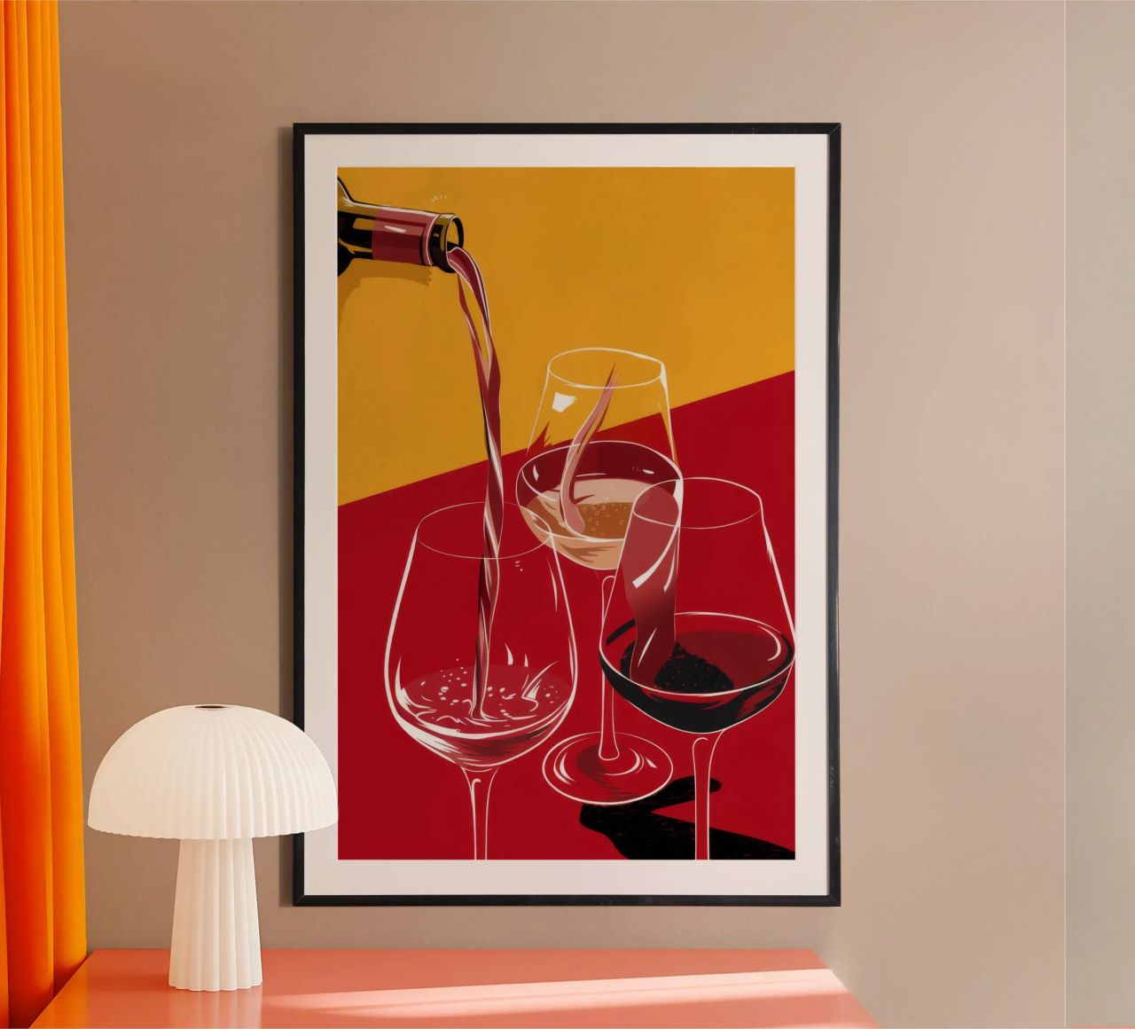 Pouring Red Wine poster by Tiga Bersama