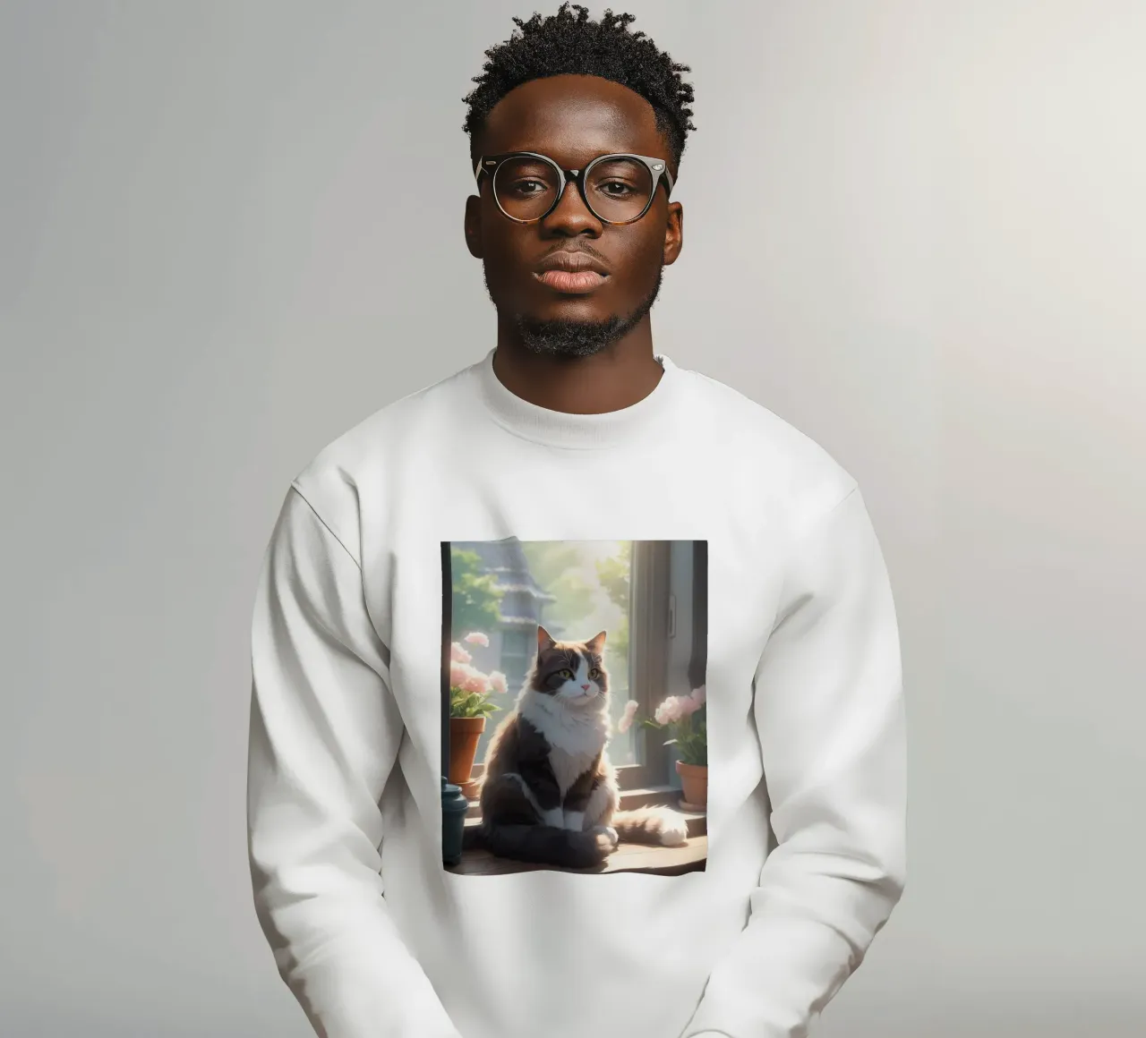 gatto soffice felpa da van hellen