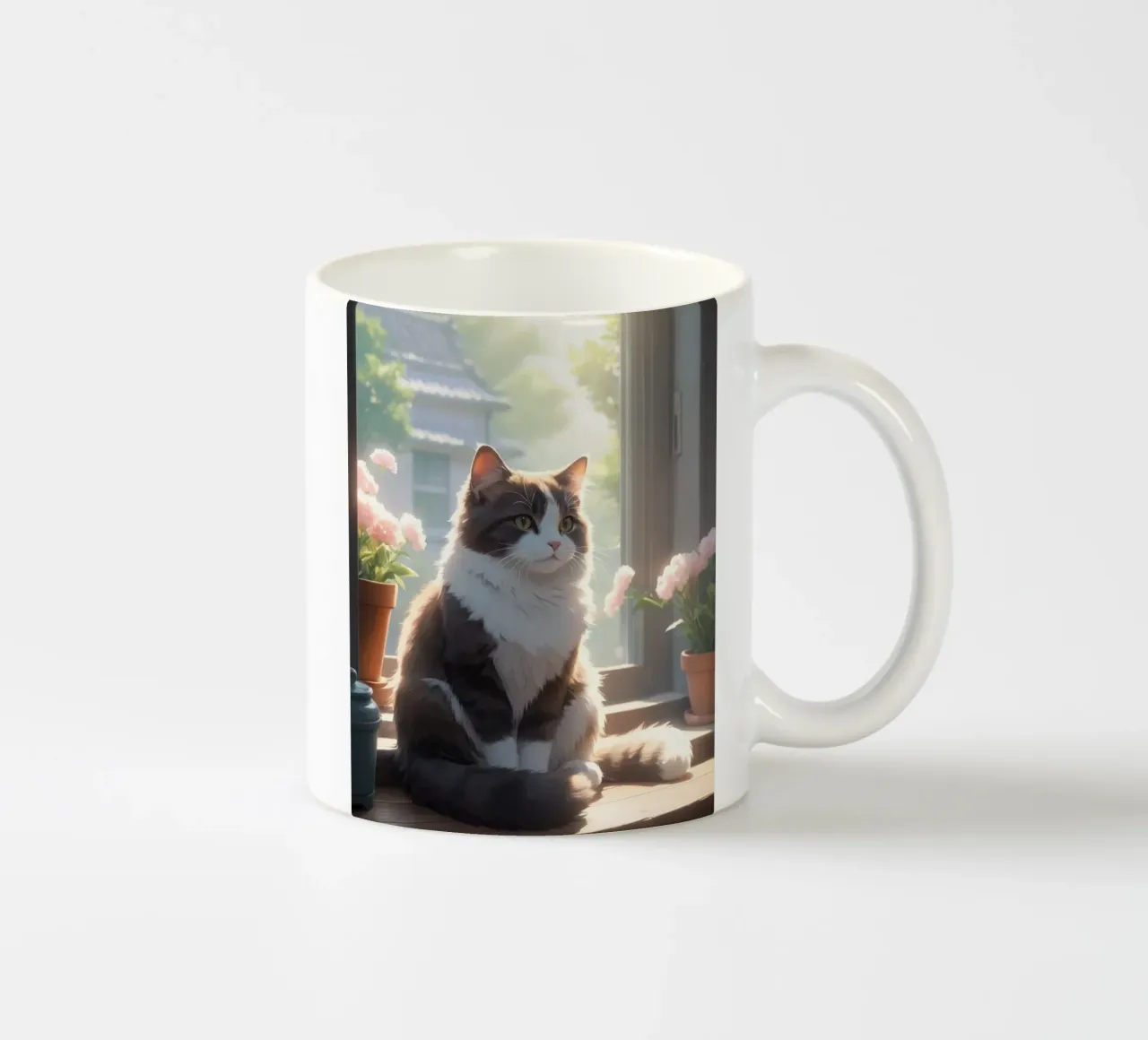 gatto soffice tazza in ceramica da van hellen