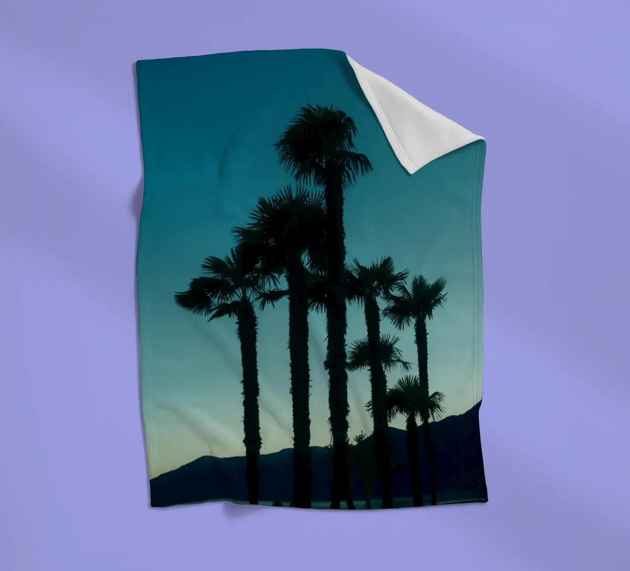 Ascona Palm Silhouettes coperta in pile da FujiSwiss