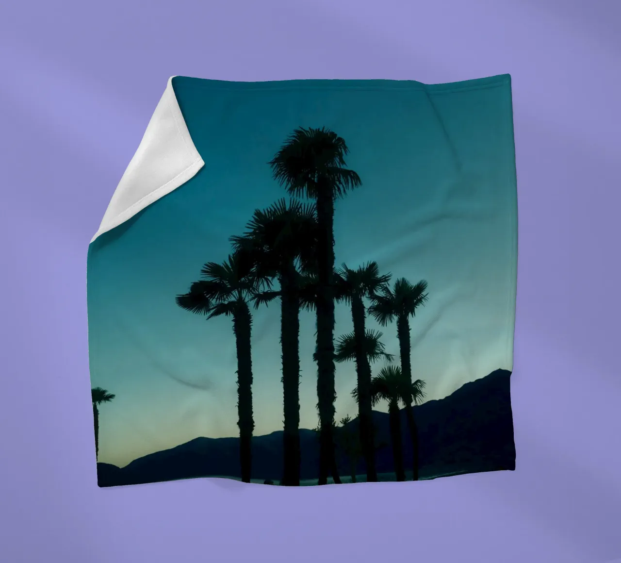 Ascona Palm Silhouettes coperta in pile da FujiSwiss