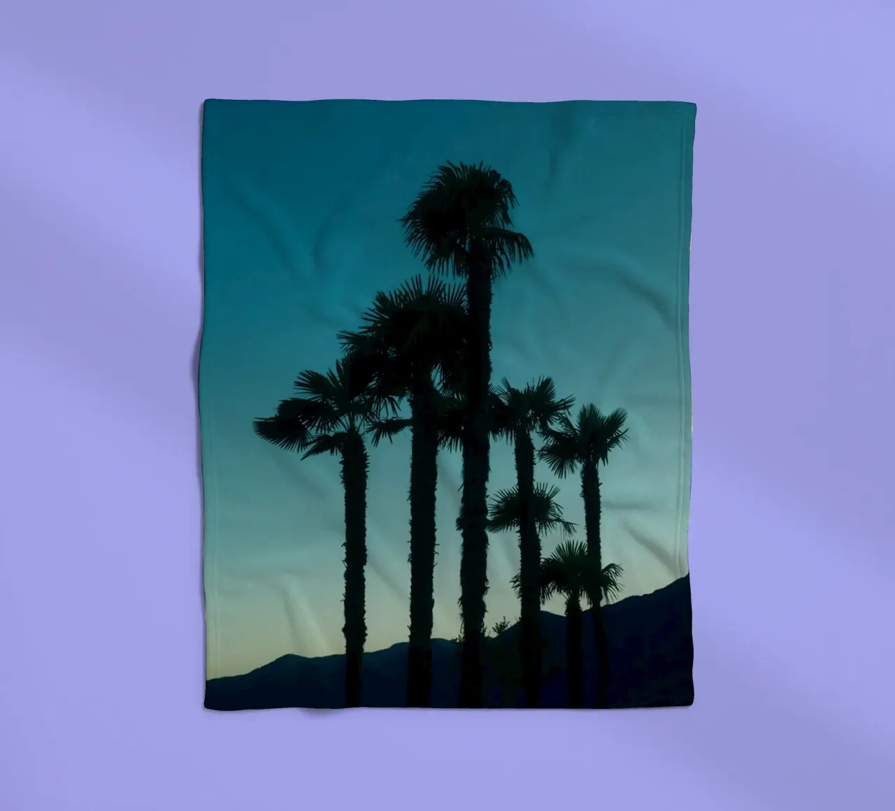 Ascona Palm Silhouettes coperta in pile da FujiSwiss