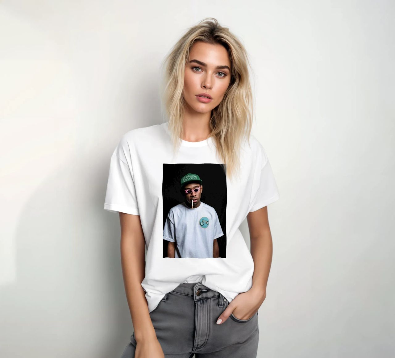 Cute Smoking Style Tyler The Creator Poster T-Shirt von edanfargol