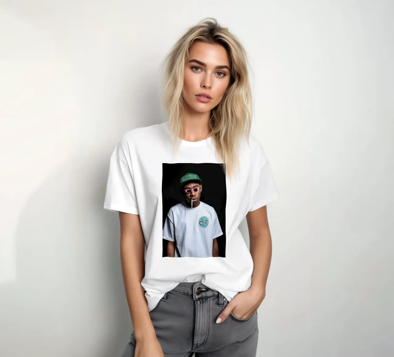 Cute Smoking Style Tyler The Creator Poster t-shirt da edanfargol