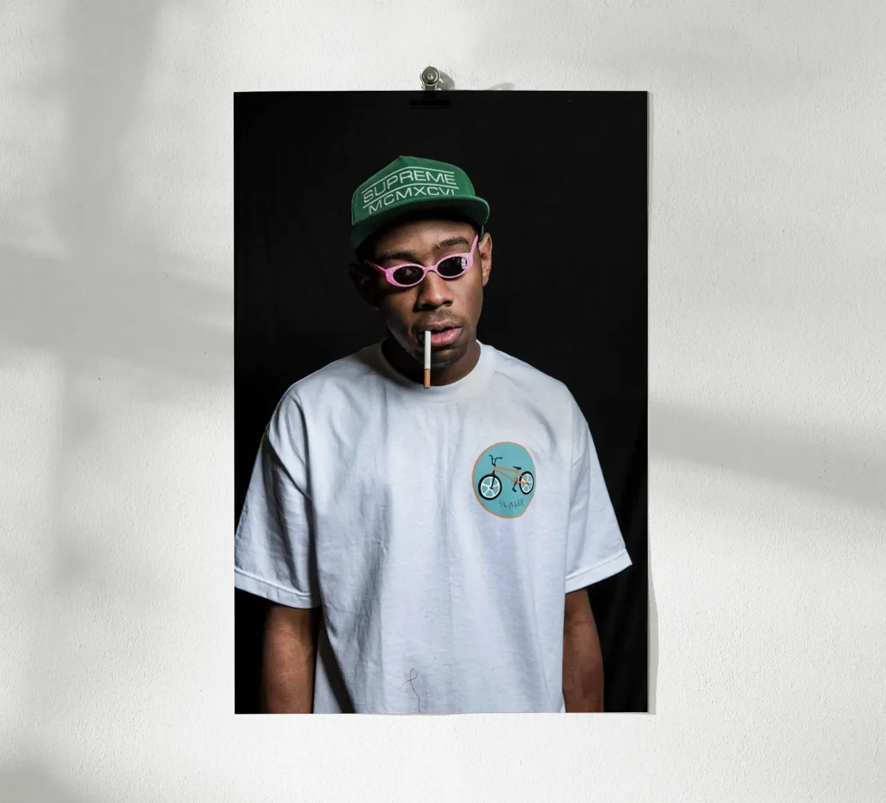 Cute Smoking Style Tyler The Creator Poster poster con telaio in alluminio da edanfargol