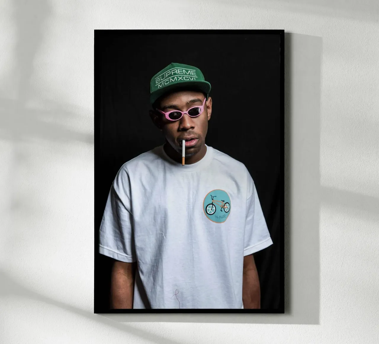 Cute Smoking Style Tyler The Creator Poster poster con telaio in alluminio da edanfargol