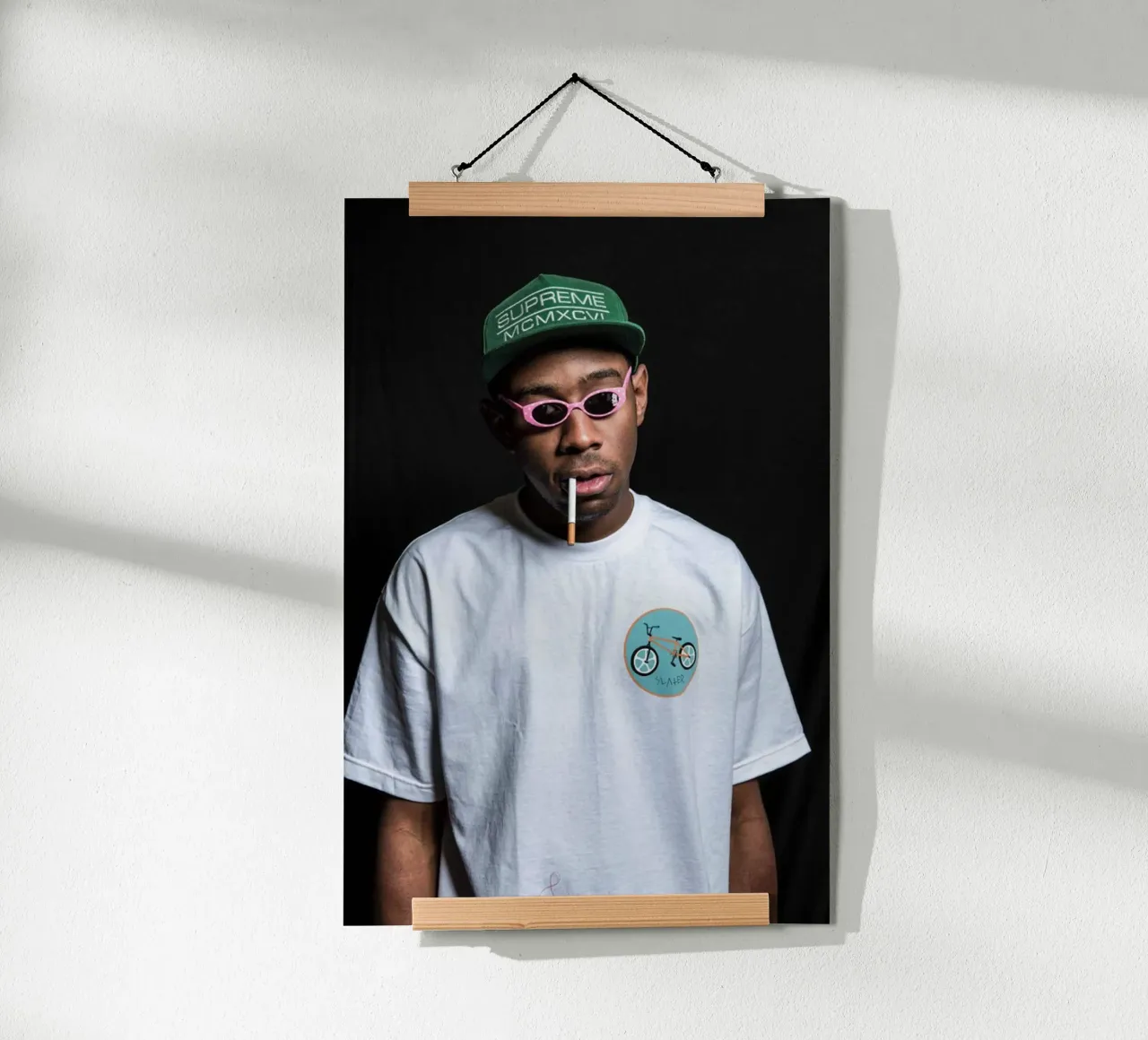 Cute Smoking Style Tyler The Creator Poster poster con telaio in alluminio da edanfargol