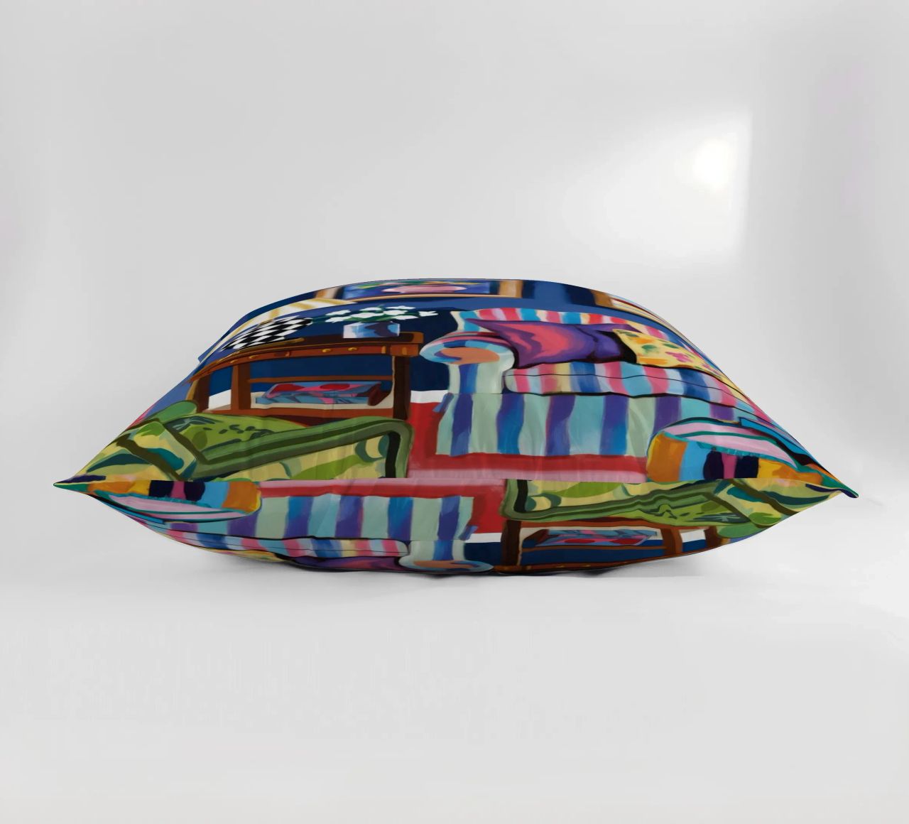 Maximalist Reading Nook decorative cushion by Tiga Bersama