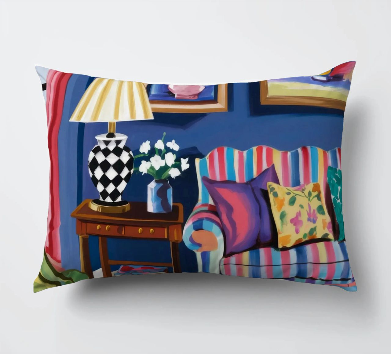 Maximalist Reading Nook decorative cushion by Tiga Bersama