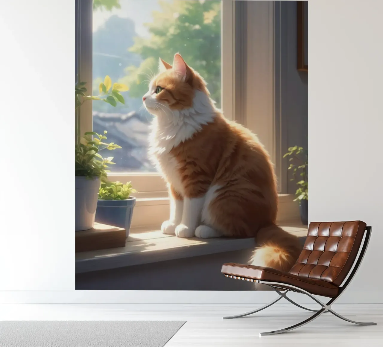 fluffy cat photo wallpaper by van hellen
