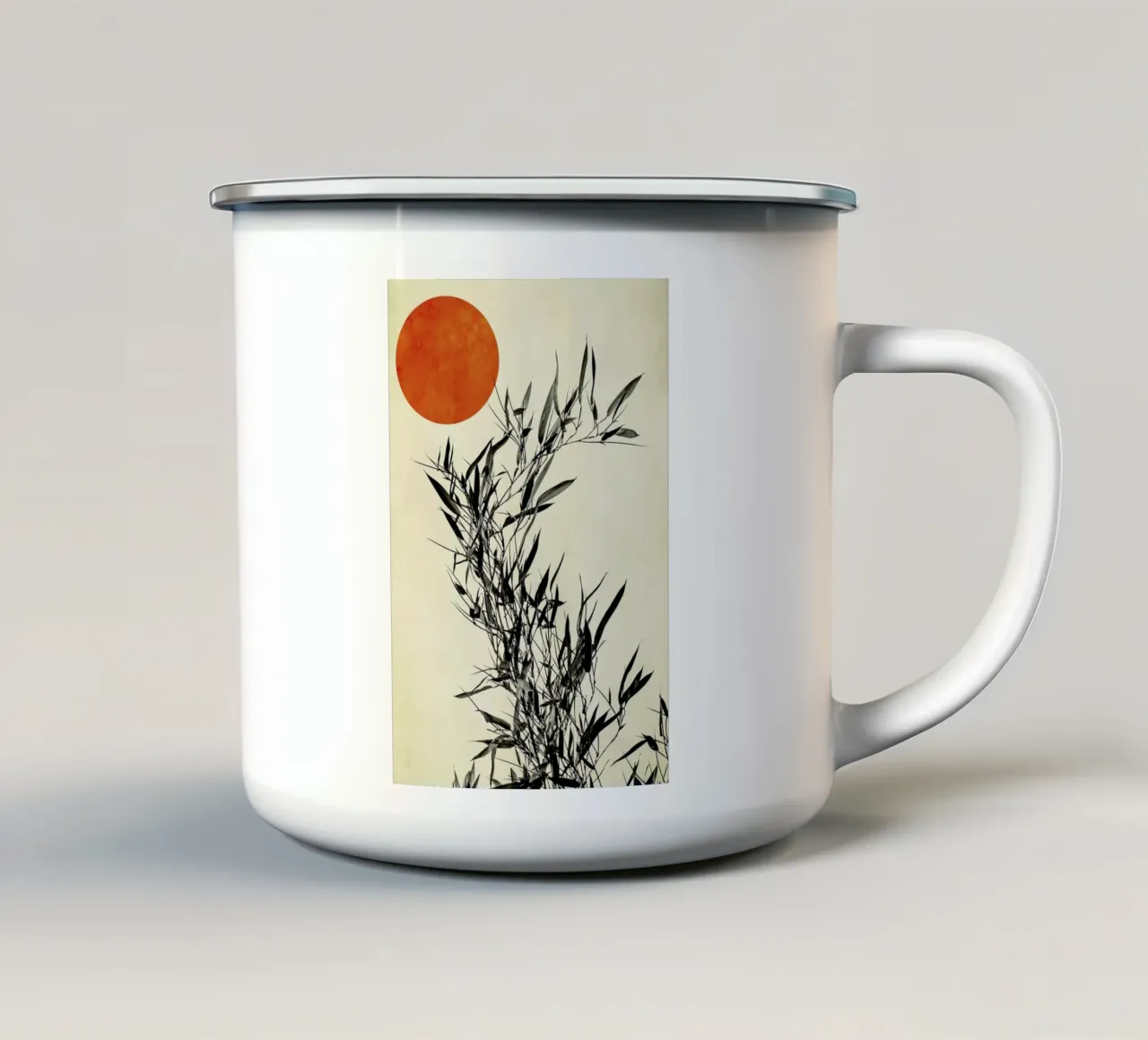 Japanese Birch tazza in smalto da Kubistika