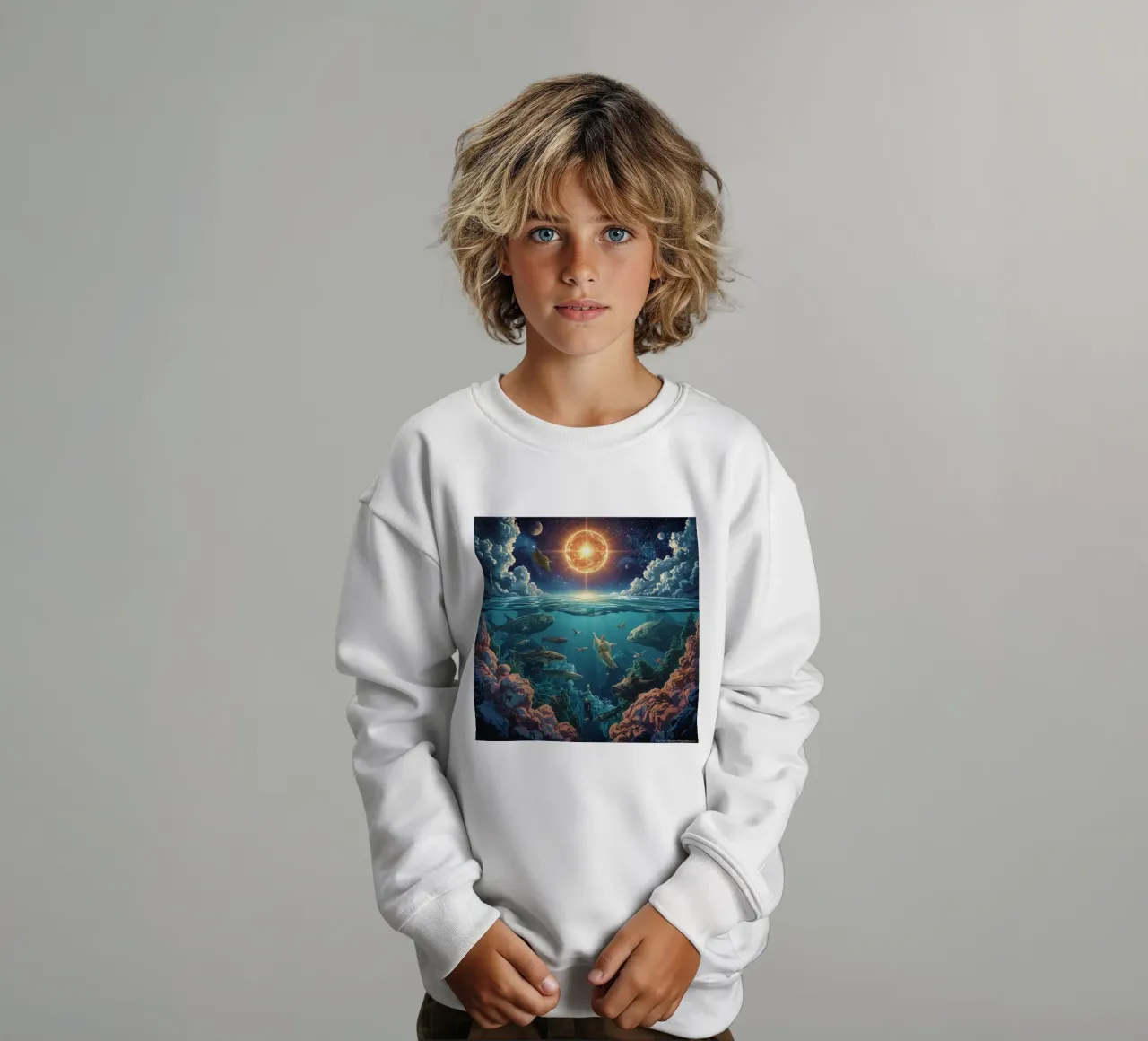 dio del mare felpa bambino da van hellen