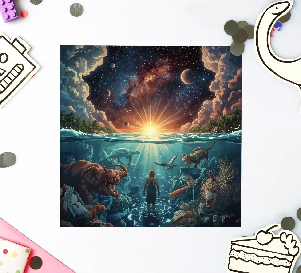 god of the sea sticker by van hellen