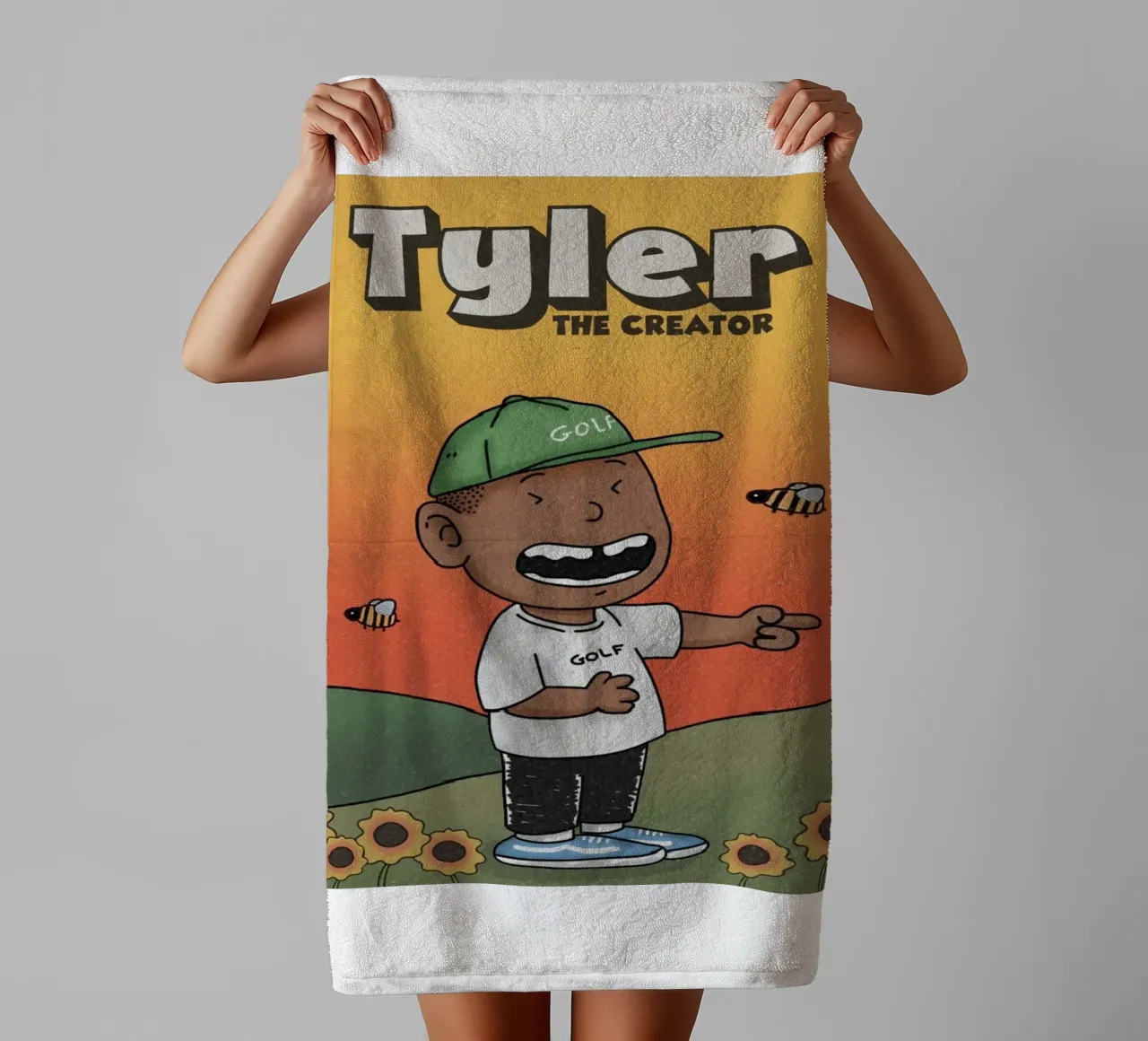 Animation Golf Tyler The Creator Poster asciugamano da bagno da edanfargol