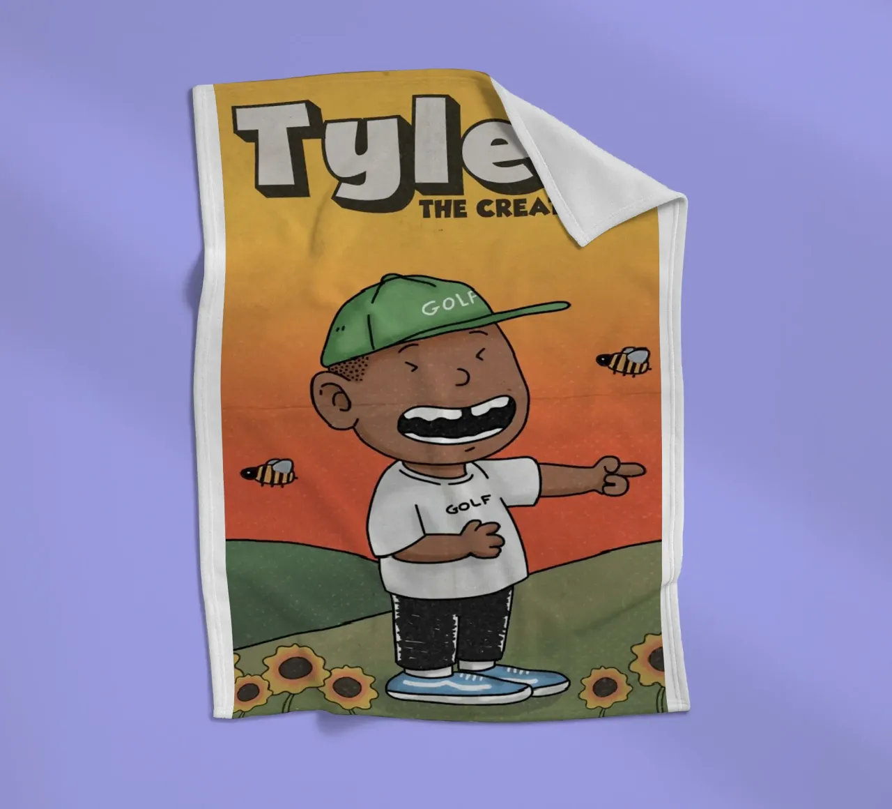 Animation Golf Tyler The Creator Poster coperta in pile da edanfargol