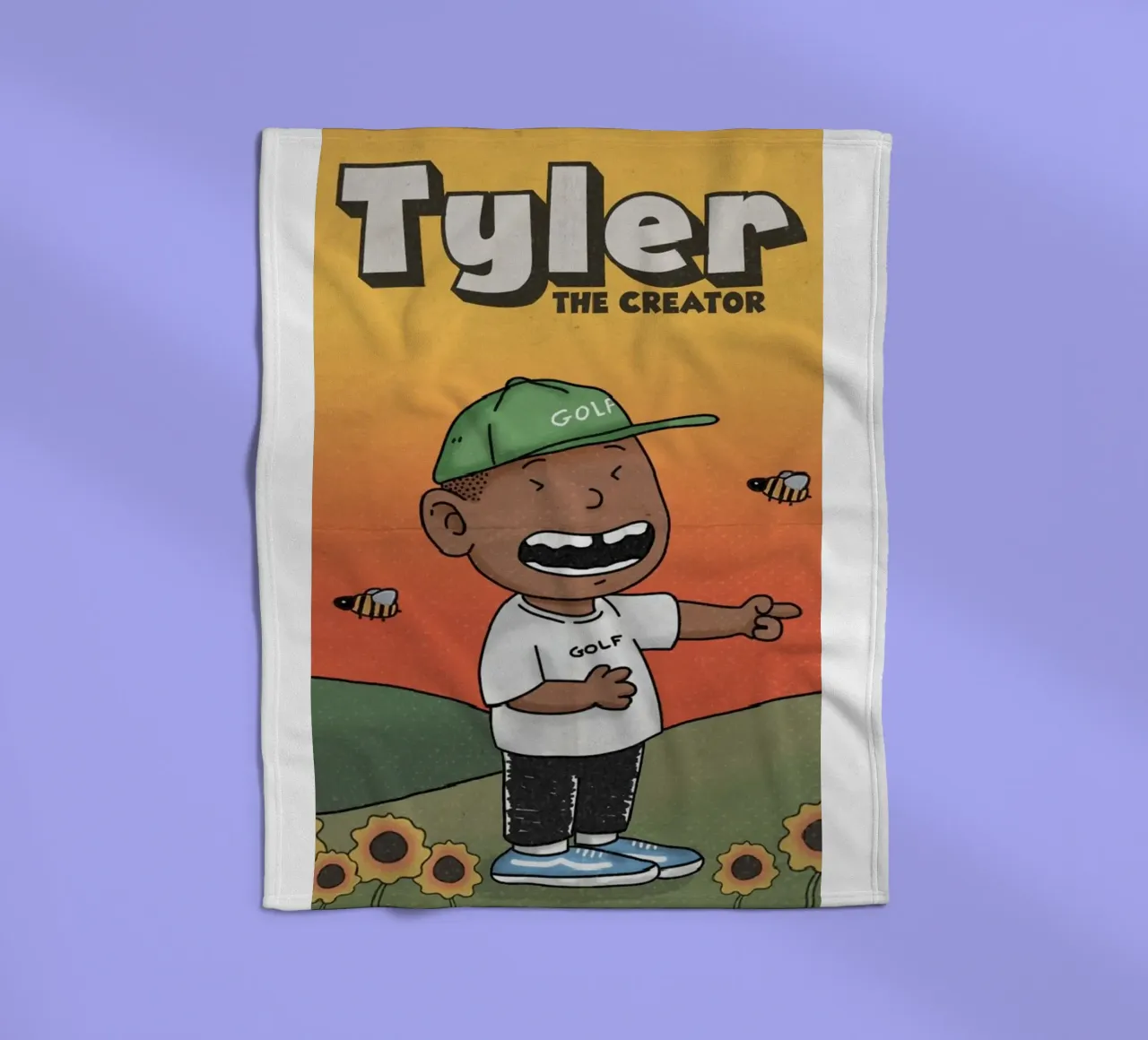 Animation Golf Tyler The Creator Poster coperta in pile da edanfargol