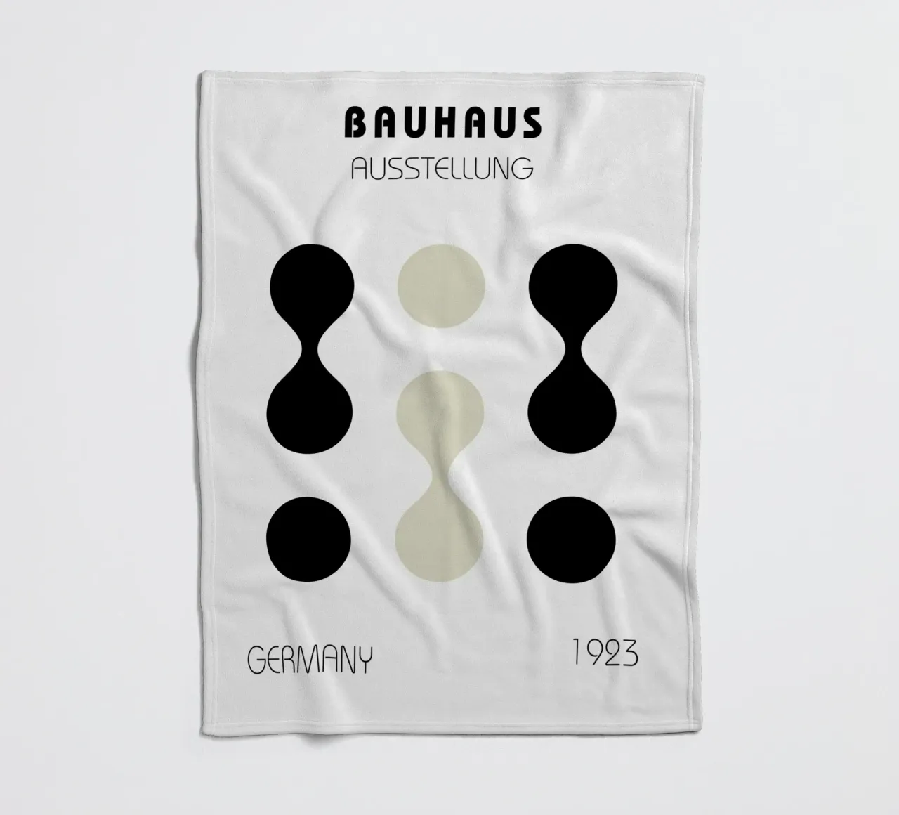 Mostra Bauhaus 1923 - Forme geometriche coperta in pile da Casa Calm