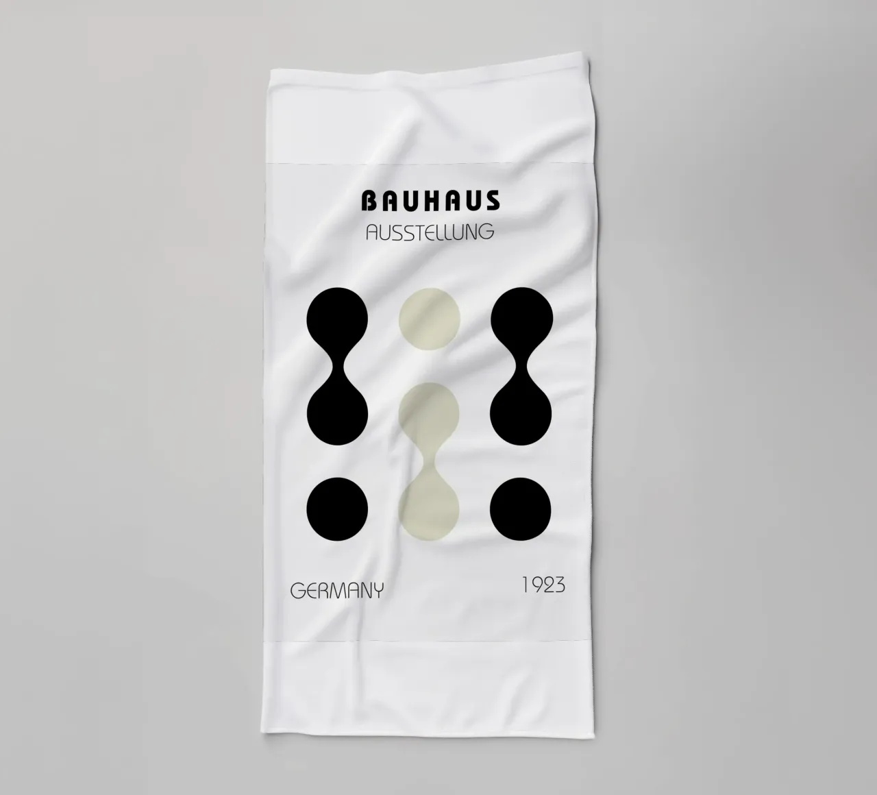 Mostra Bauhaus 1923 - Forme geometriche asciugamano da bagno da Casa Calm