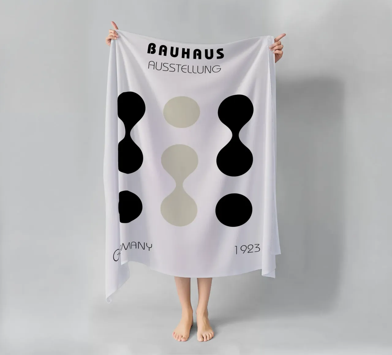 Mostra Bauhaus 1923 - Forme geometriche telo mare da Casa Calm