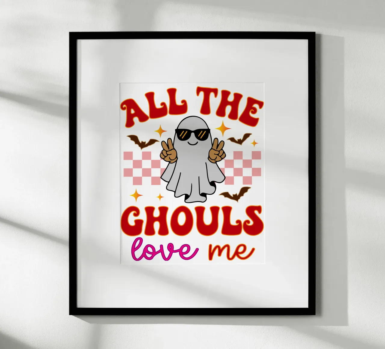 tutti i ghoul mi amano poster con telaio in alluminio da ersanim