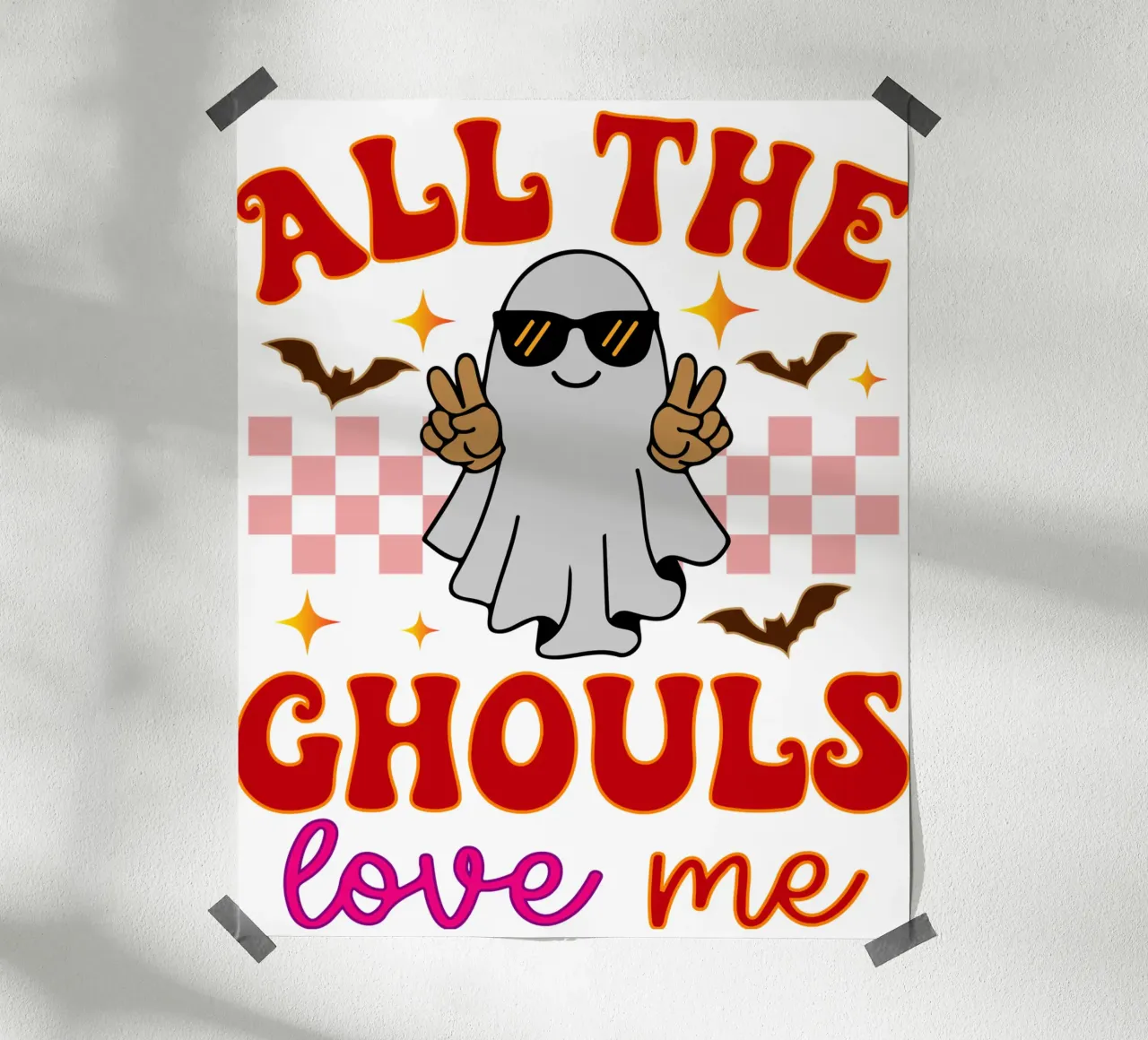 tutti i ghoul mi amano poster con telaio in alluminio da ersanim