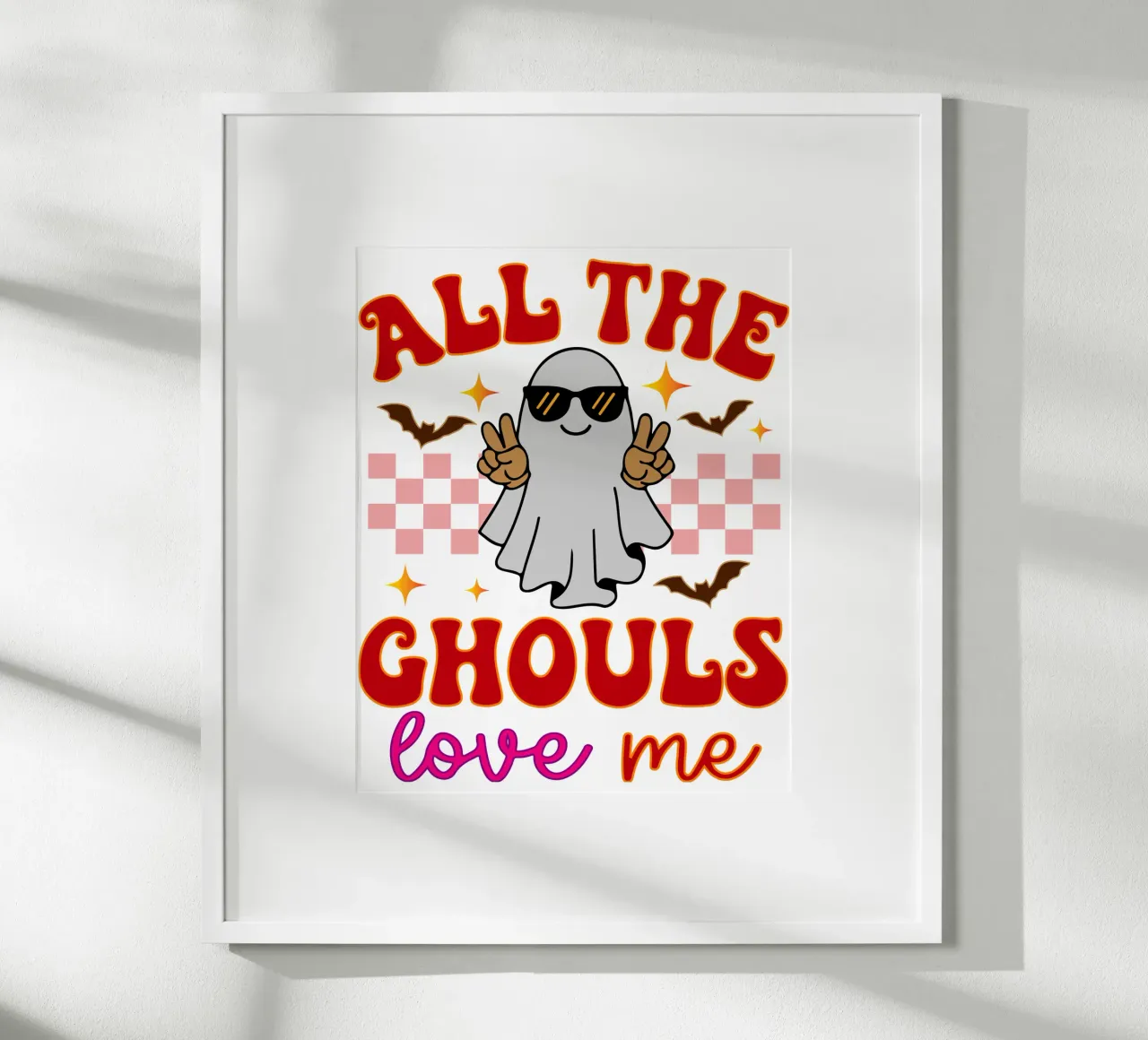 tutti i ghoul mi amano poster con telaio in alluminio da ersanim