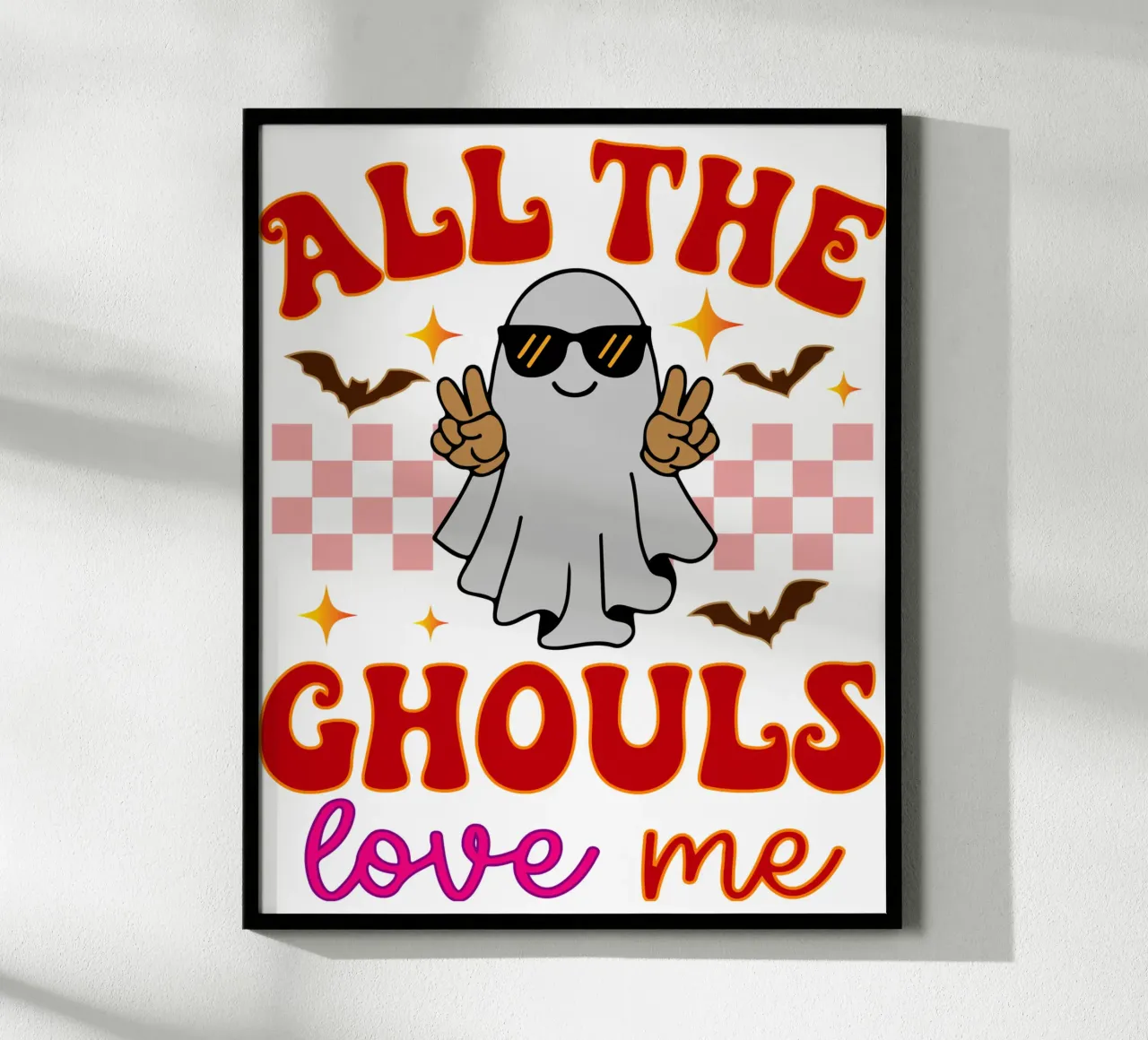 tutti i ghoul mi amano poster con telaio in alluminio da ersanim
